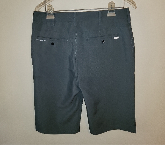 Hurley Boys Dark Gray Flat Front Shorts - Picture 2 of 3